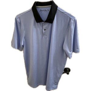 Short Par 4 by Greyson Men's Polo Shirt Size Extra Large M Light Blue Golf